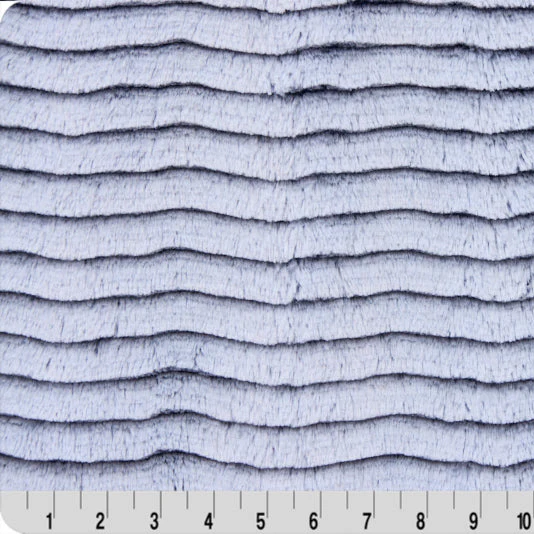 Luxe Cuddle Frosted Oceana Navy/Powder 58" - 60" Fabric per yard