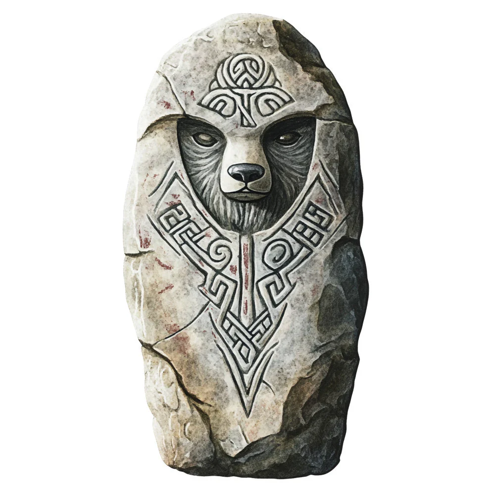 Nordic Totems Fabric Panel 5