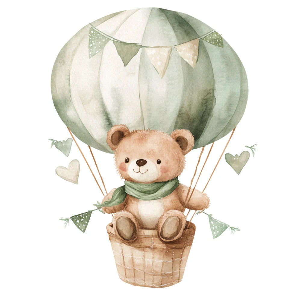 Nursery Teddy Bear Fabric Panel 25