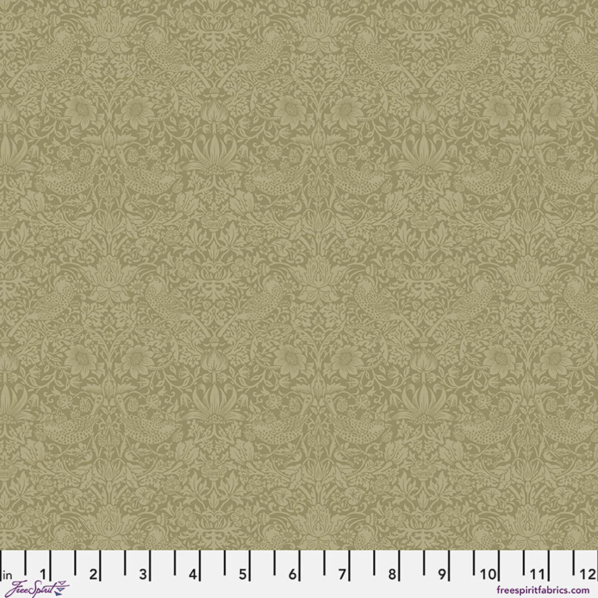 Olive Fruit The Trellis Palette 44"/45" Cotton Fabric Per Yard