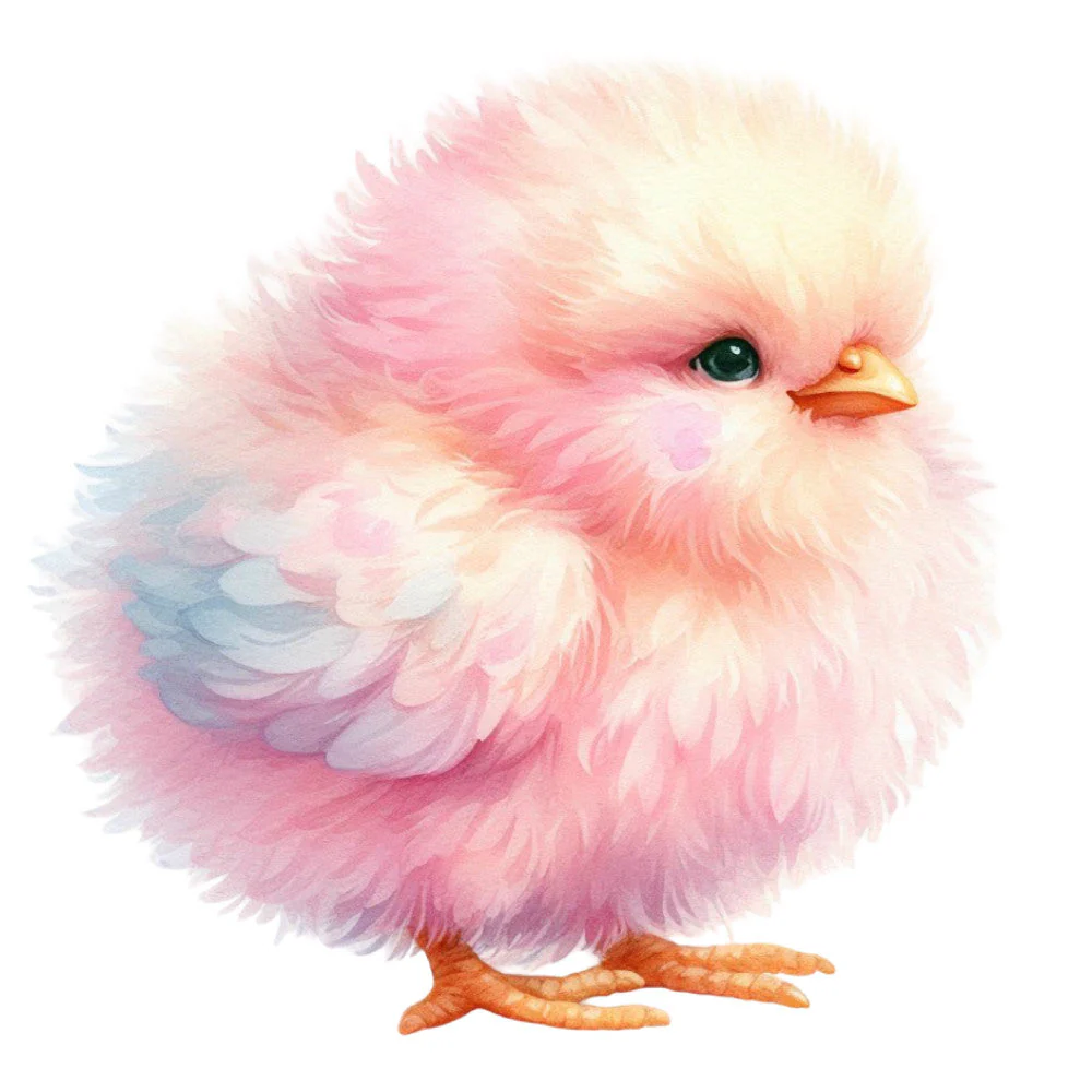 Pastel Chicks Fabric Panel 1