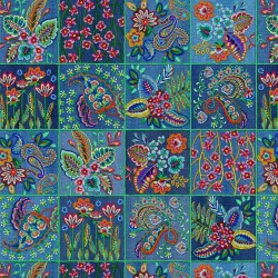 Patchwork Hug Multi Cotton 44"/45" Fabric Per Yard
