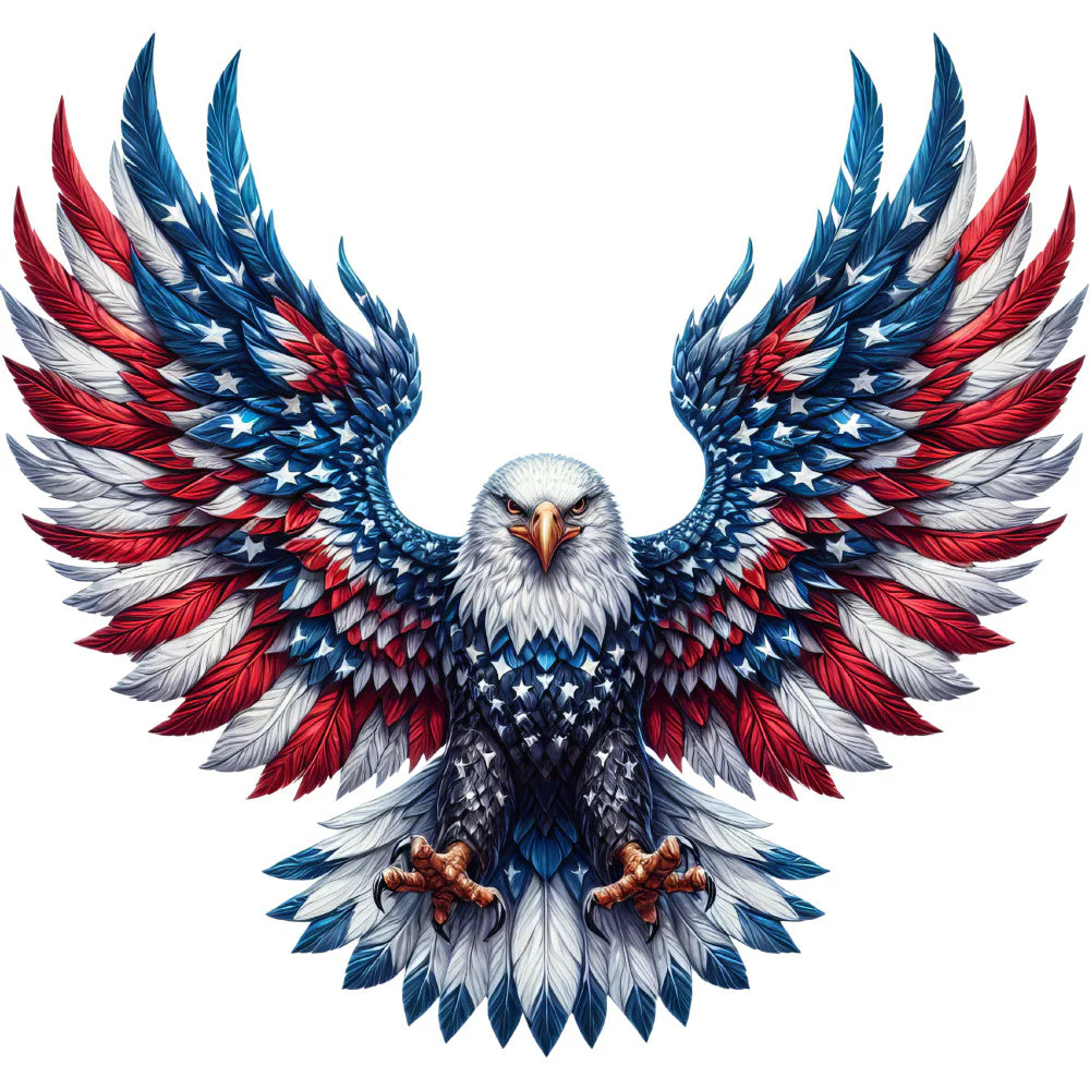 Patriotic Eagle Fabric Panel 10