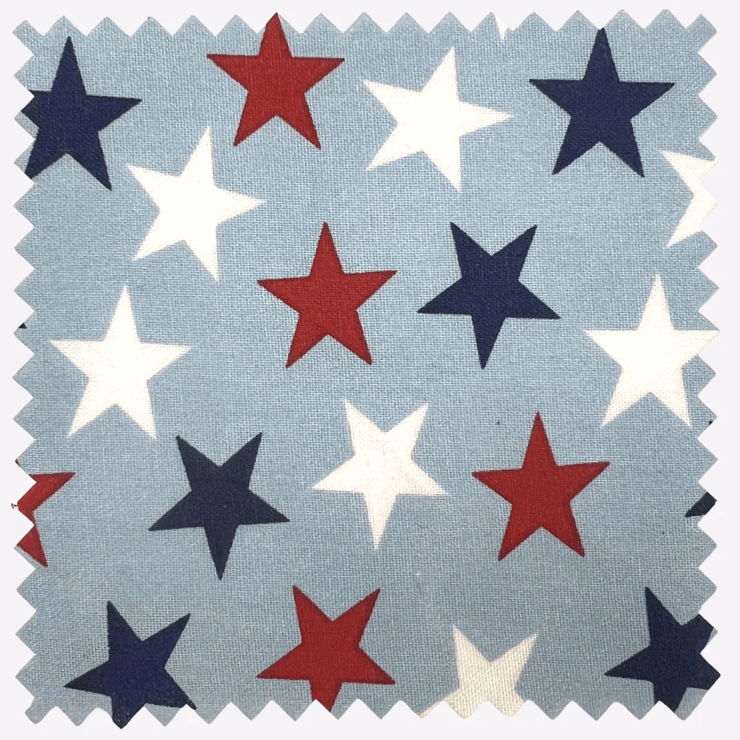 Patriotic Stars 108" Supreme Backings - Large Stars on Light Blue Wideback Fabric Per Yard