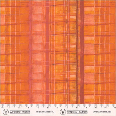 Peach Orchard Plaid Cotton 43/44 Fabric Per Yard