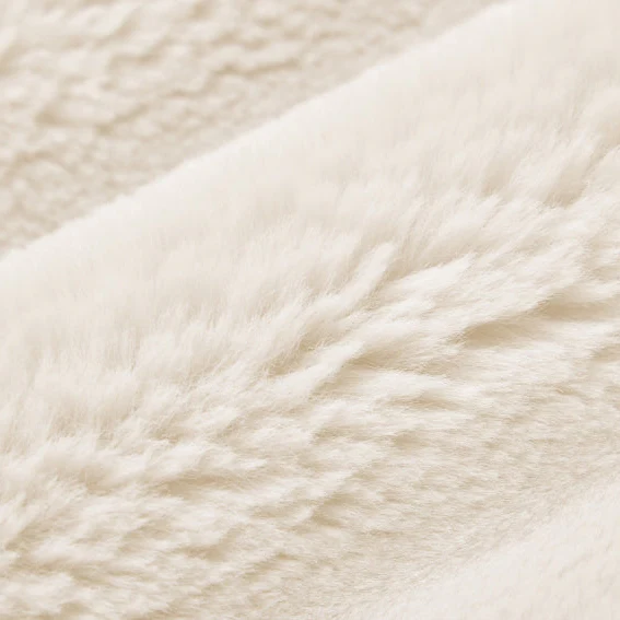Luxe Cuddle Bunny Pearl 58"/60" Fabric per yard