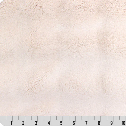 Luxe Cuddle Powderpuff Pearl 58" - 60" Fabric per yard