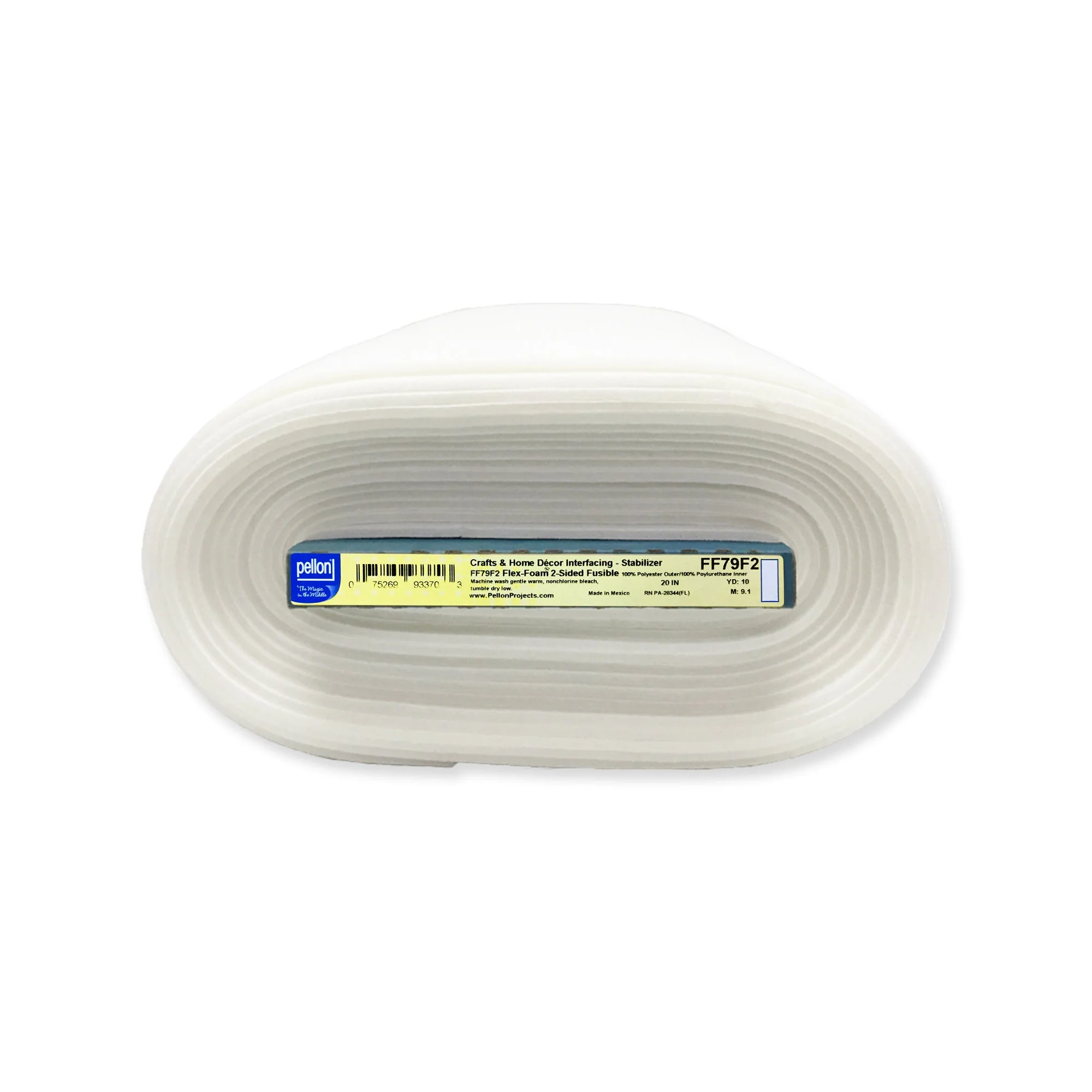 Pellon® FF79F2 Two-Sided Fusible Flex-Foam Stabilizer 20" x 10 yards Bolt.