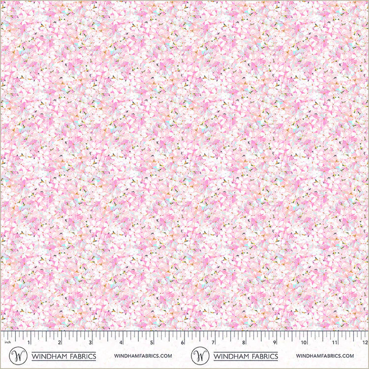 Petal Flowerbed Midnight Blooms Cotton 44"/45" Fabric Per Yard
