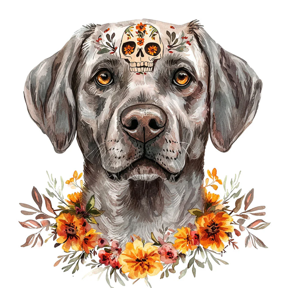 Pets de Los Muertos Fabric Panel 9