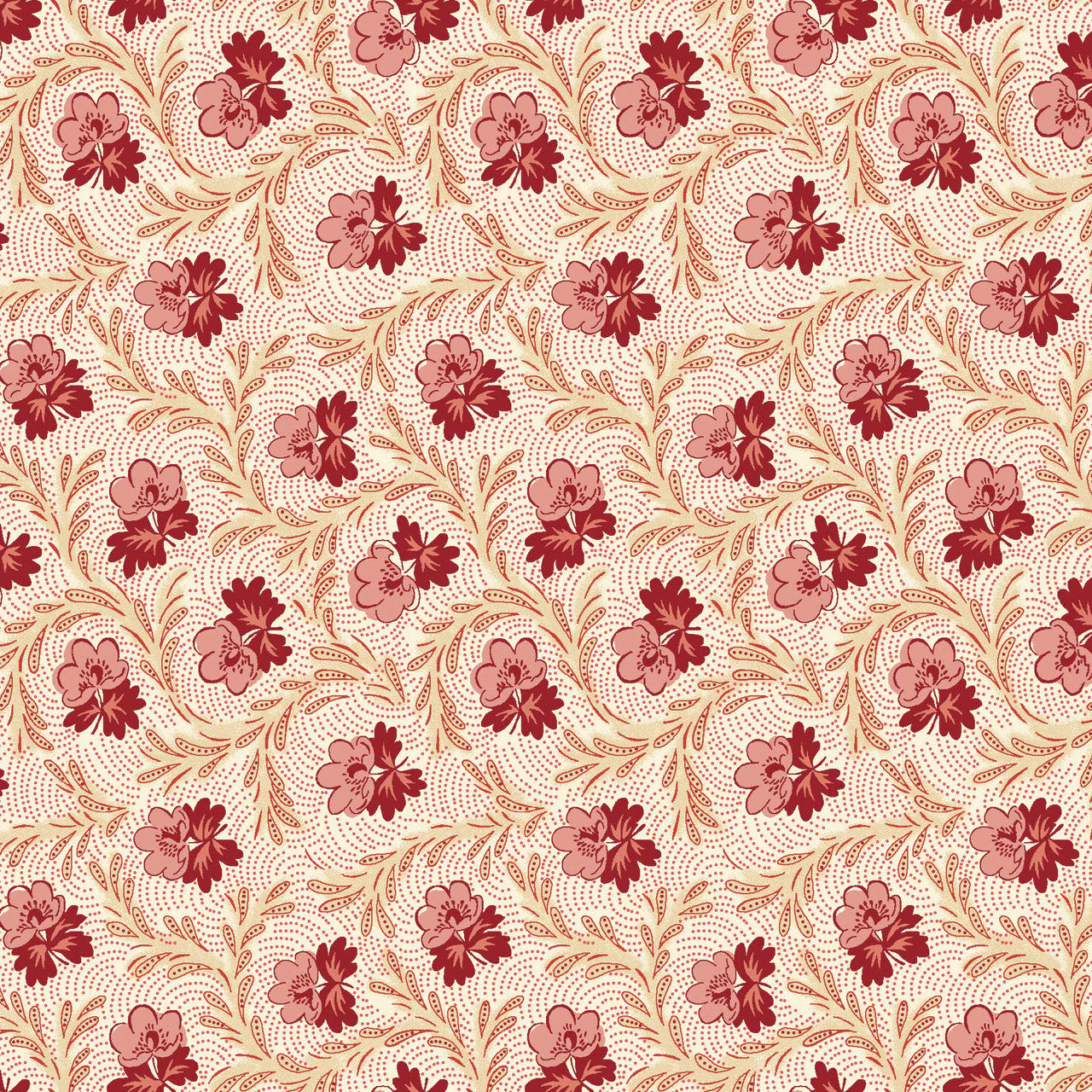 Pink Floral Garland Lost Gardens of Heligan Cotton 43"/44" Fabric Per Yard