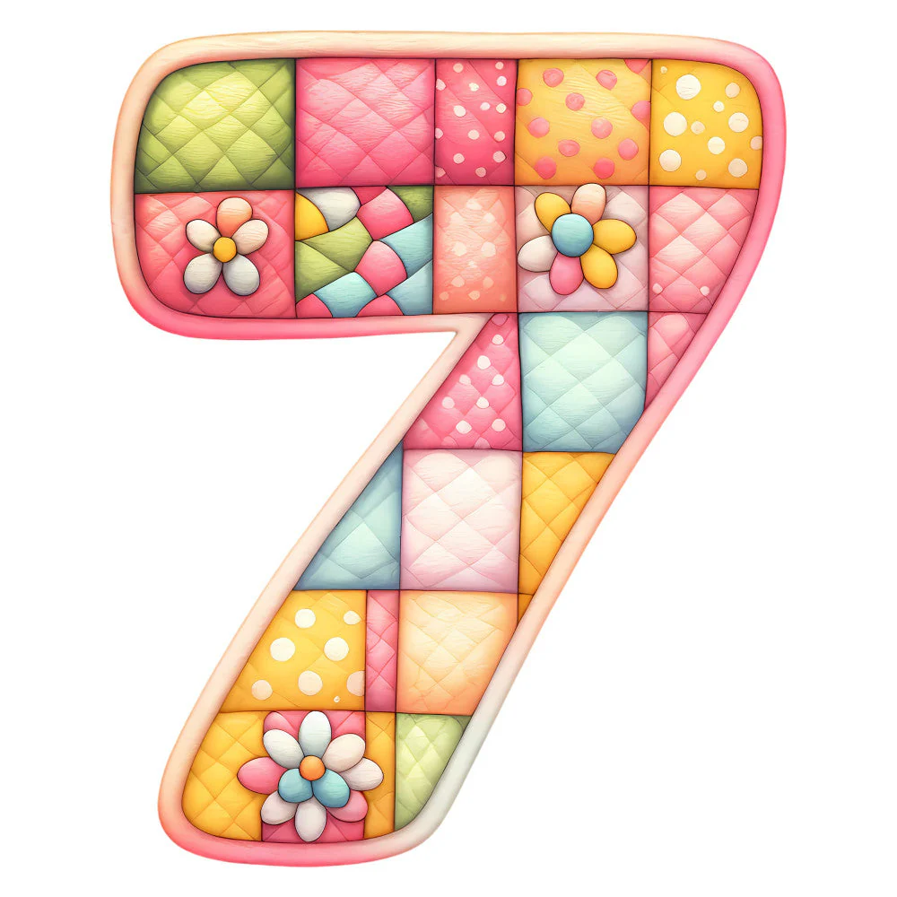 Pink Patchwork Alphabet Fabric Panel 21