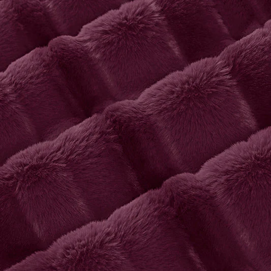 Luxe Cuddle Vienna Plumwine 58" - 60" Fabric per yard - Image 4