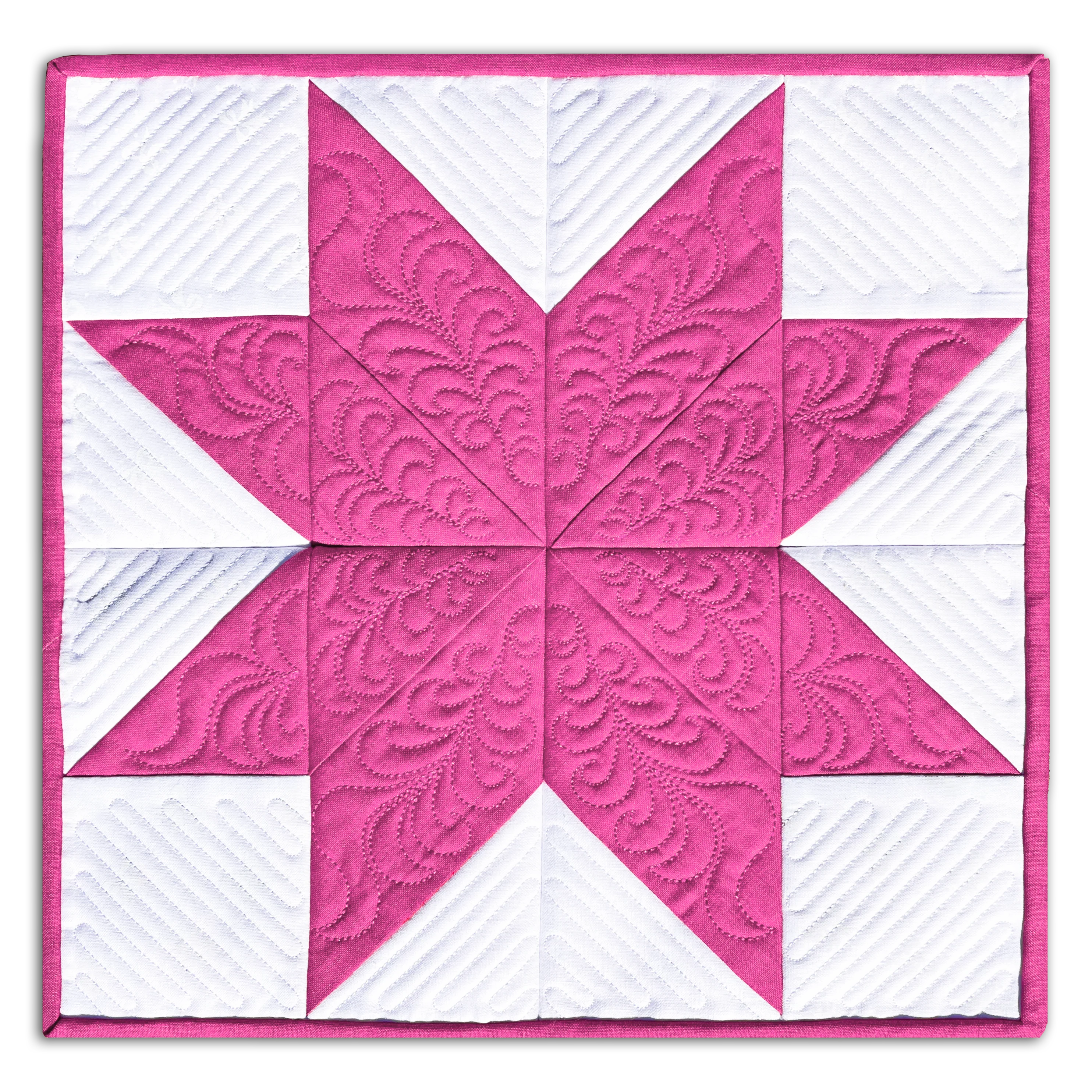 Poinsettia Quilt In-the-Hoop Machine Embroidery Set Pickle Pie Designs - Image 2