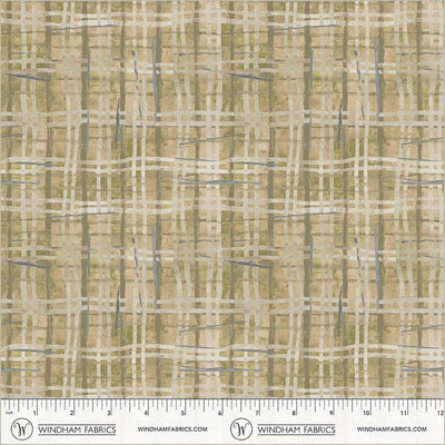 Porch Screen Plaid Dusty Cotton 43/44 Fabric Per Yard