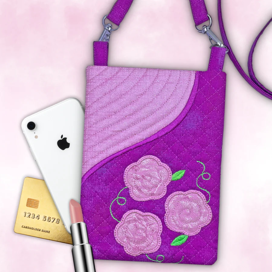 Posy Crossbody Bags In the Hoop Embroidery Designs Pickle Pie Designs - Image 3