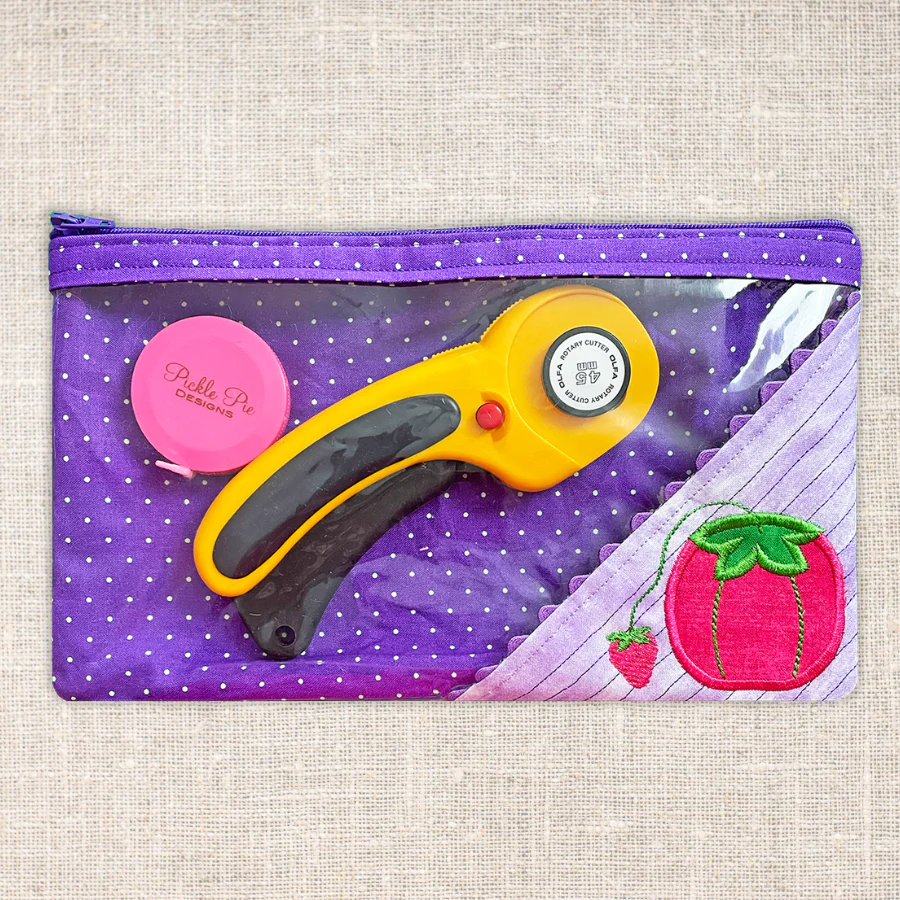 Project Bags In the Hoop Machine Embroidery Design Set Pickle Pie Designs - Image 3
