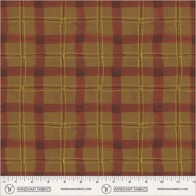 Proper Plaid Cinnamon Cotton 43/44 Fabric Per Yard