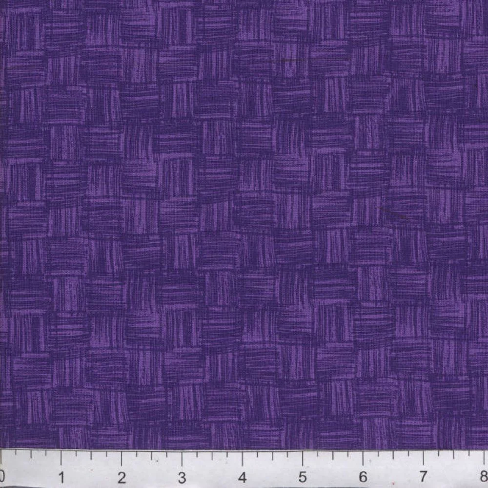 Purple Wicker 45" Wide Cotton Fabric Per Yard