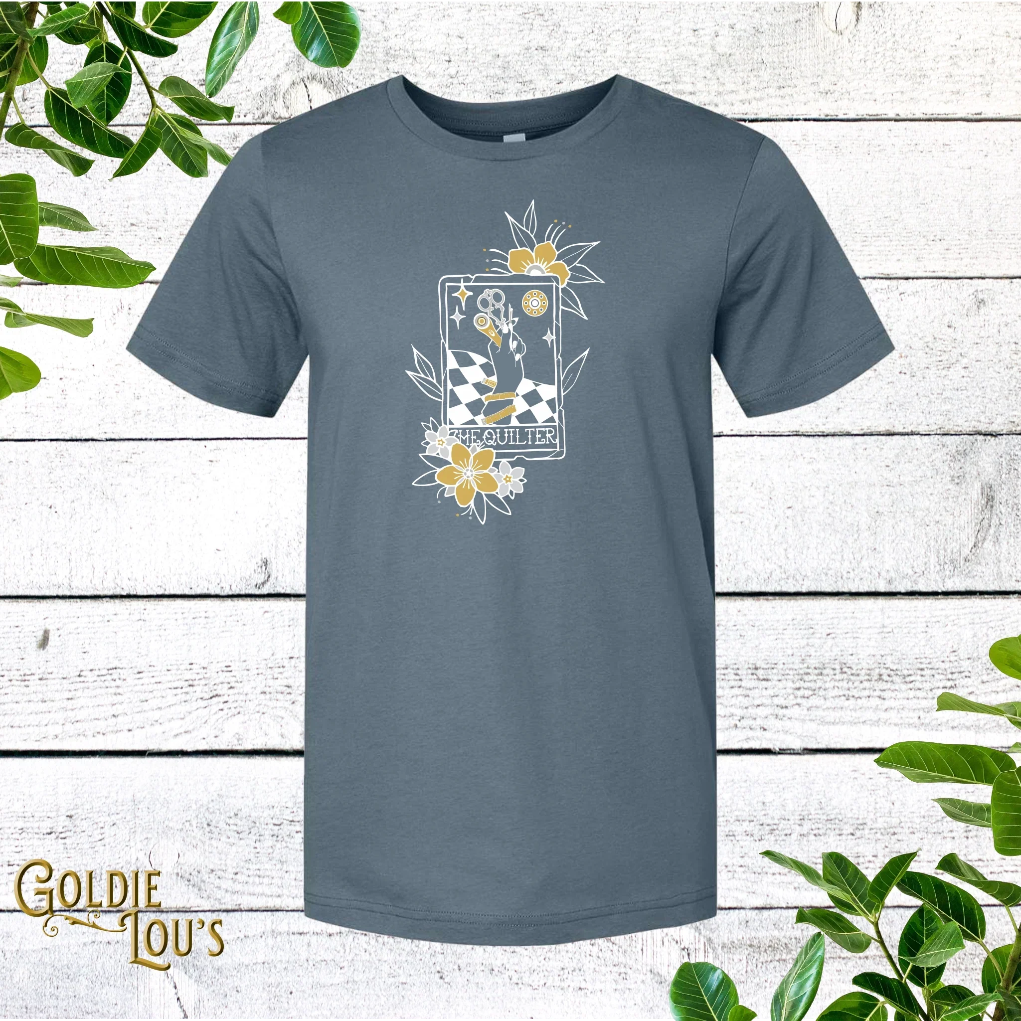 Quilting Metalic Tarot Card T-shirt