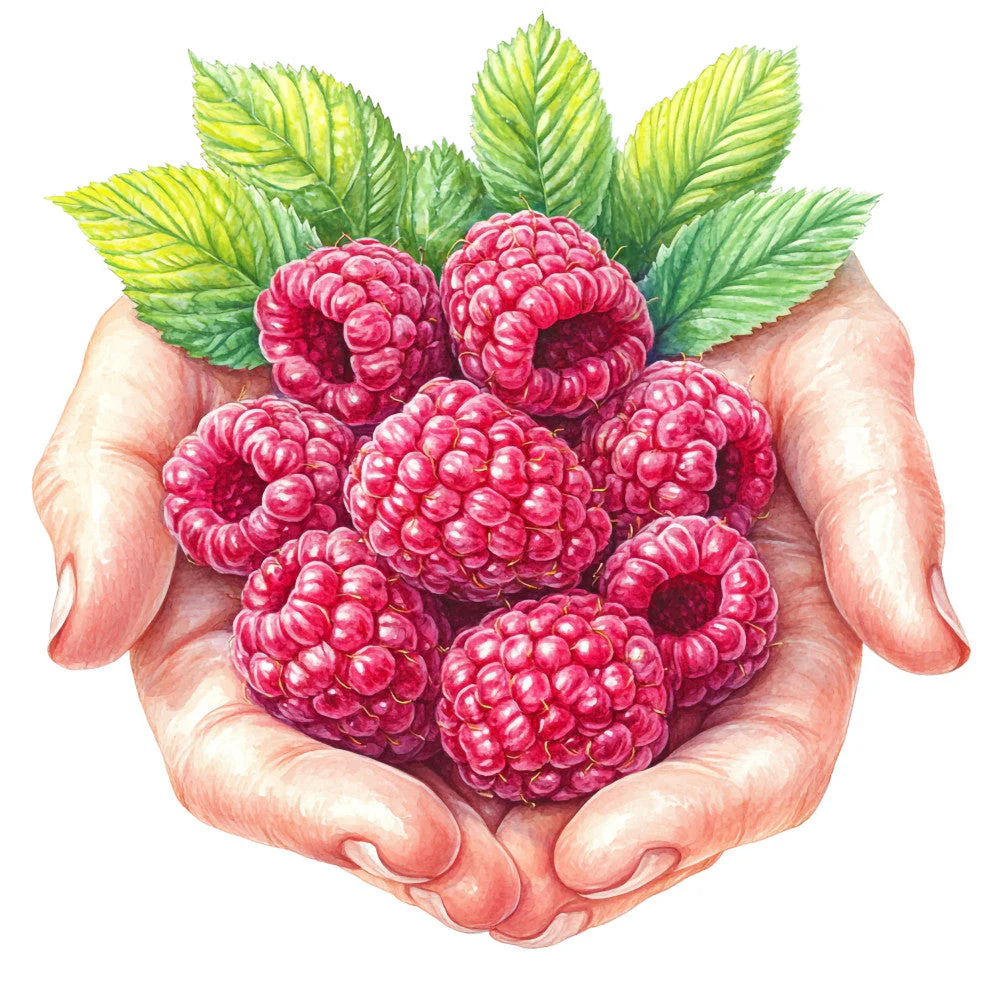 Raspberry Gardens Fabric Panel 31