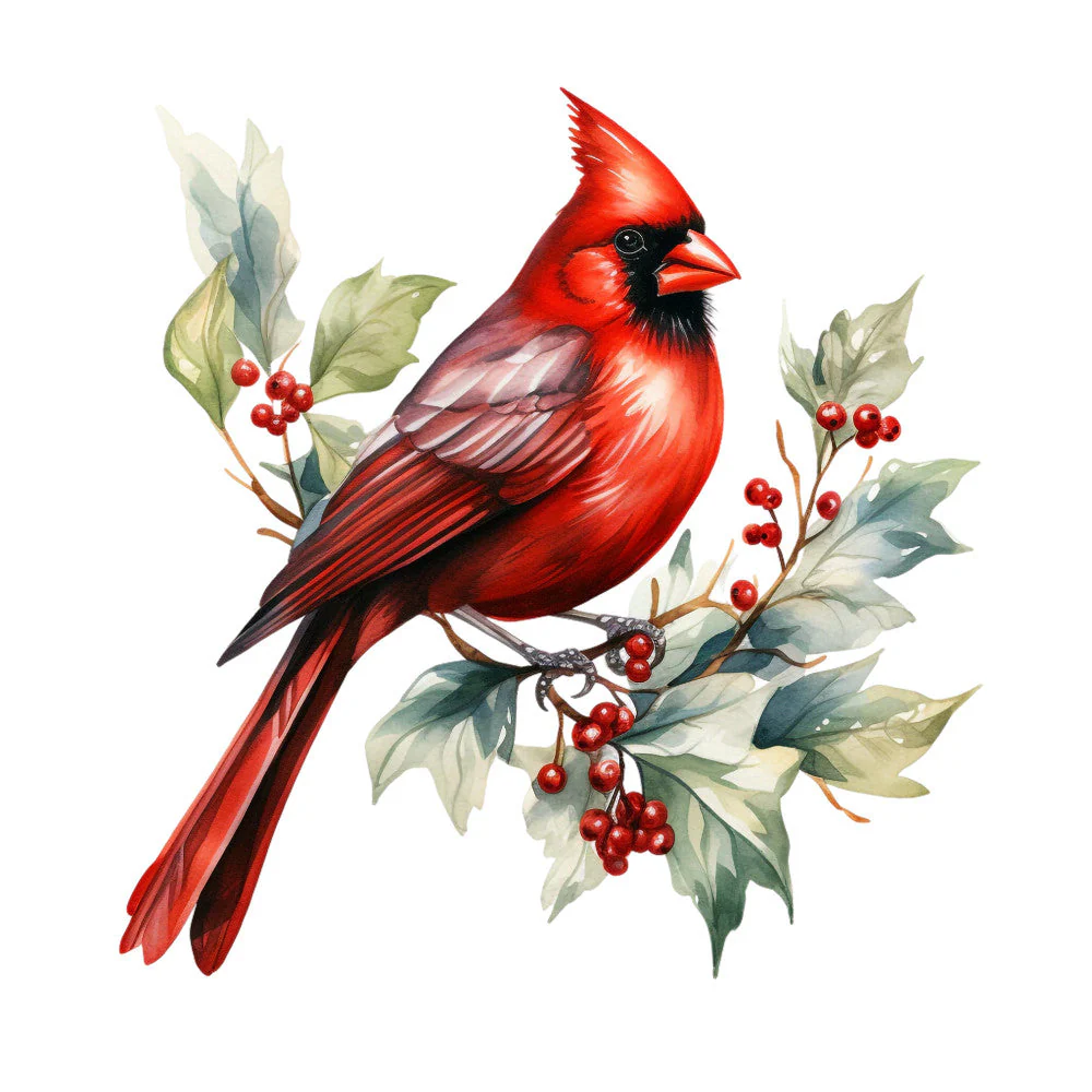 Red Cardinals Fabric Panel 22