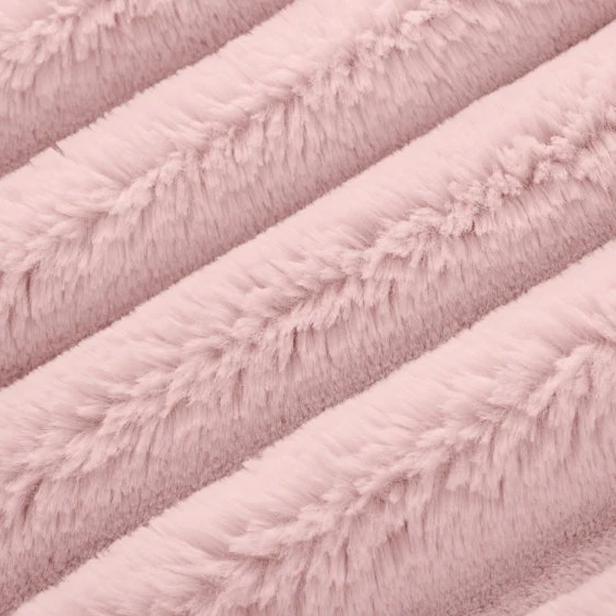 Luxe Cuddle Bunny Rosewater 58"/60" Fabric per yard