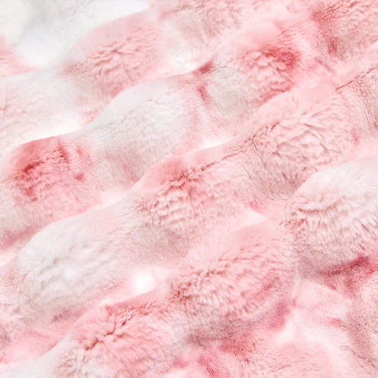 Luxe Cuddle Sorbet Powderpuff Rosewater 58" - 60" Fabric per yard - Image 2