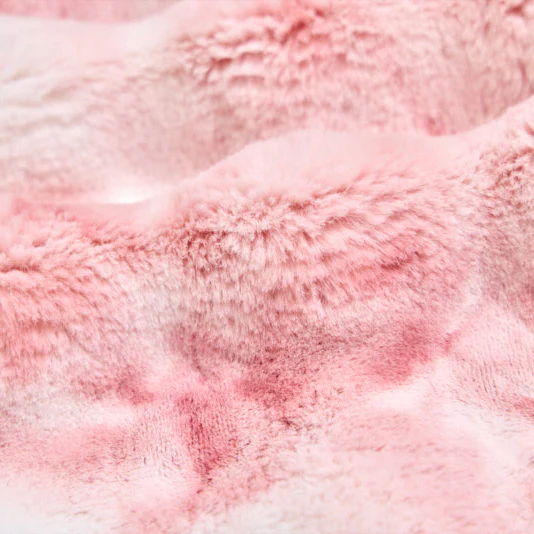 Luxe Cuddle Sorbet Powderpuff Rosewater 58" - 60" Fabric per yard - Image 3