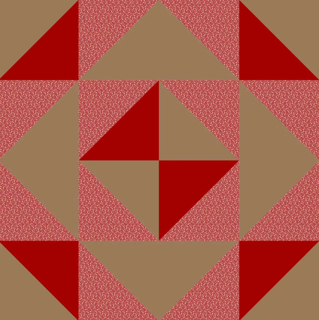 Rosey - Half Square Triangle Table Topper - Quilt Kit - Image 2