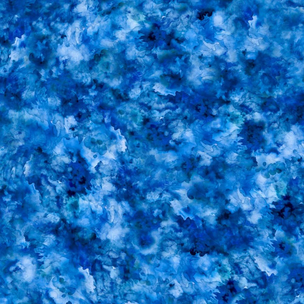 Royal Quilt Backing - Water Color 108" Wide Cotton Fabric Per Yard