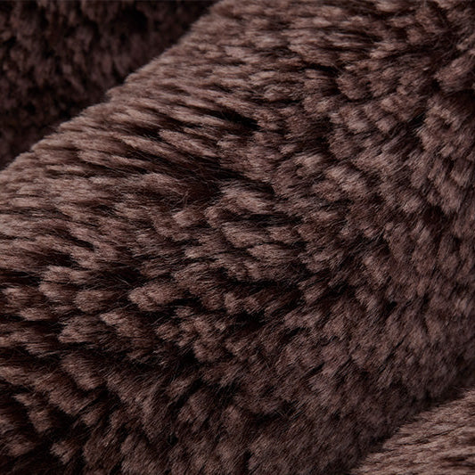 Rum Raisin Luxe Cuddle Arctic Fox 58"/60" Fabric per yard - Image 2