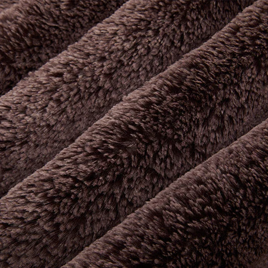 Rum Raisin Luxe Cuddle Arctic Fox 58"/60" Fabric per yard - Image 3