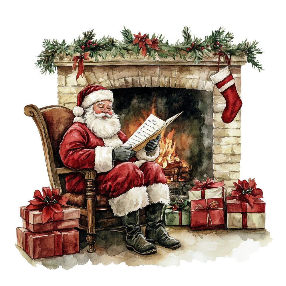 Rustic Christmas Fabric Panel 27