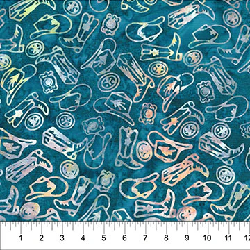 Saddle Up Accessories Blue Bayou Cotton 43"/44" Fabric Per Yard