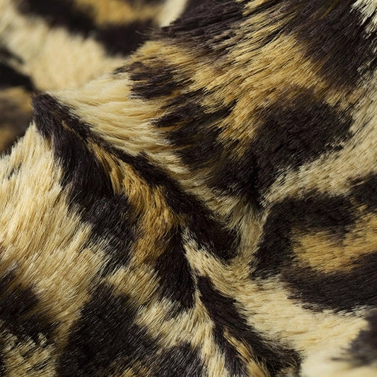 Sand Luxe Cuddle Leopard 58"/60" Fabric per yard - Image 2