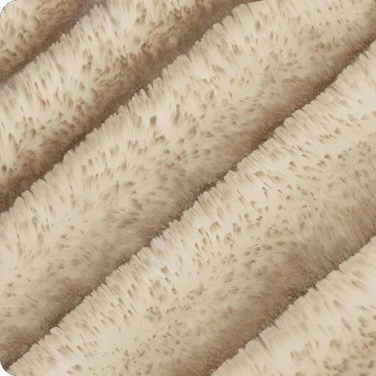 Luxe Cuddle Arctic Fox Sandstone 58"/60" Fabric per yard