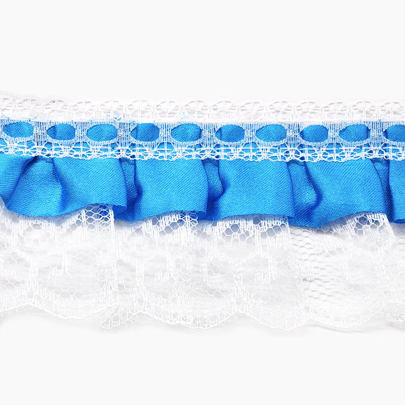 Satin Pleated Ruffle Lace Trim, 2-inch X 5 Yards - For Sewing, Lingerie, Costumes & Crafts - Image 11