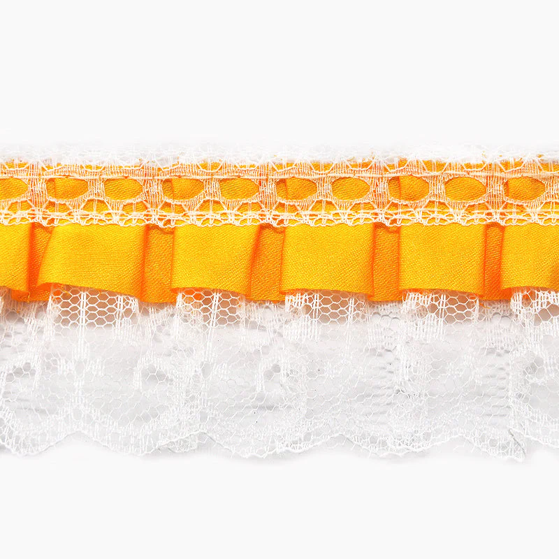 Satin Pleated Ruffle Lace Trim, 2-inch X 5 Yards - For Sewing, Lingerie, Costumes & Crafts - Image 15