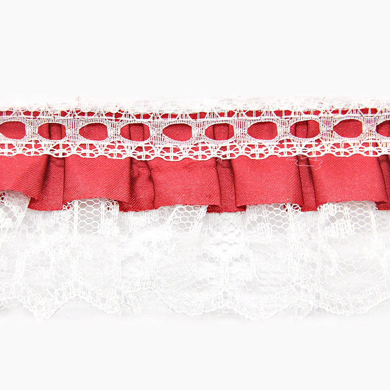 Satin Pleated Ruffle Lace Trim, 2-inch X 5 Yards - For Sewing, Lingerie, Costumes & Crafts - Image 6