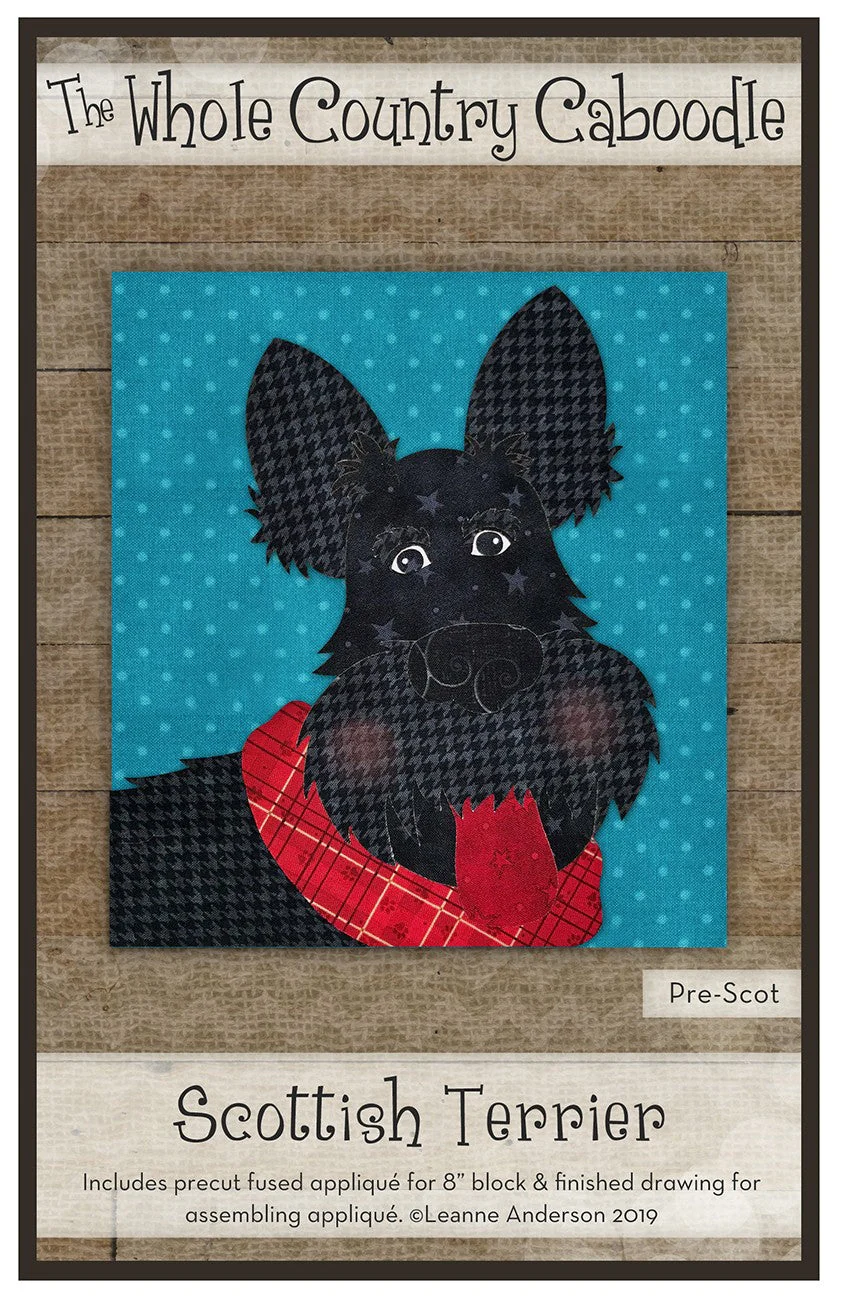 Scottish Terrier Precut Fused Applique Pack