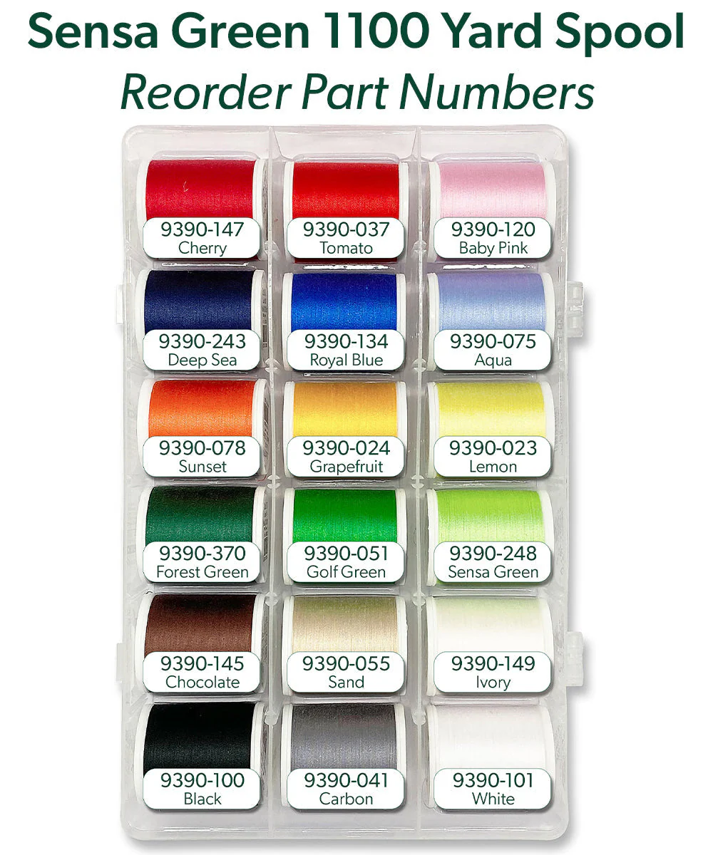 Sensa Green 40 – Assortment Box, 1100-yard (1000m) Spools, 18 Colors - Image 3