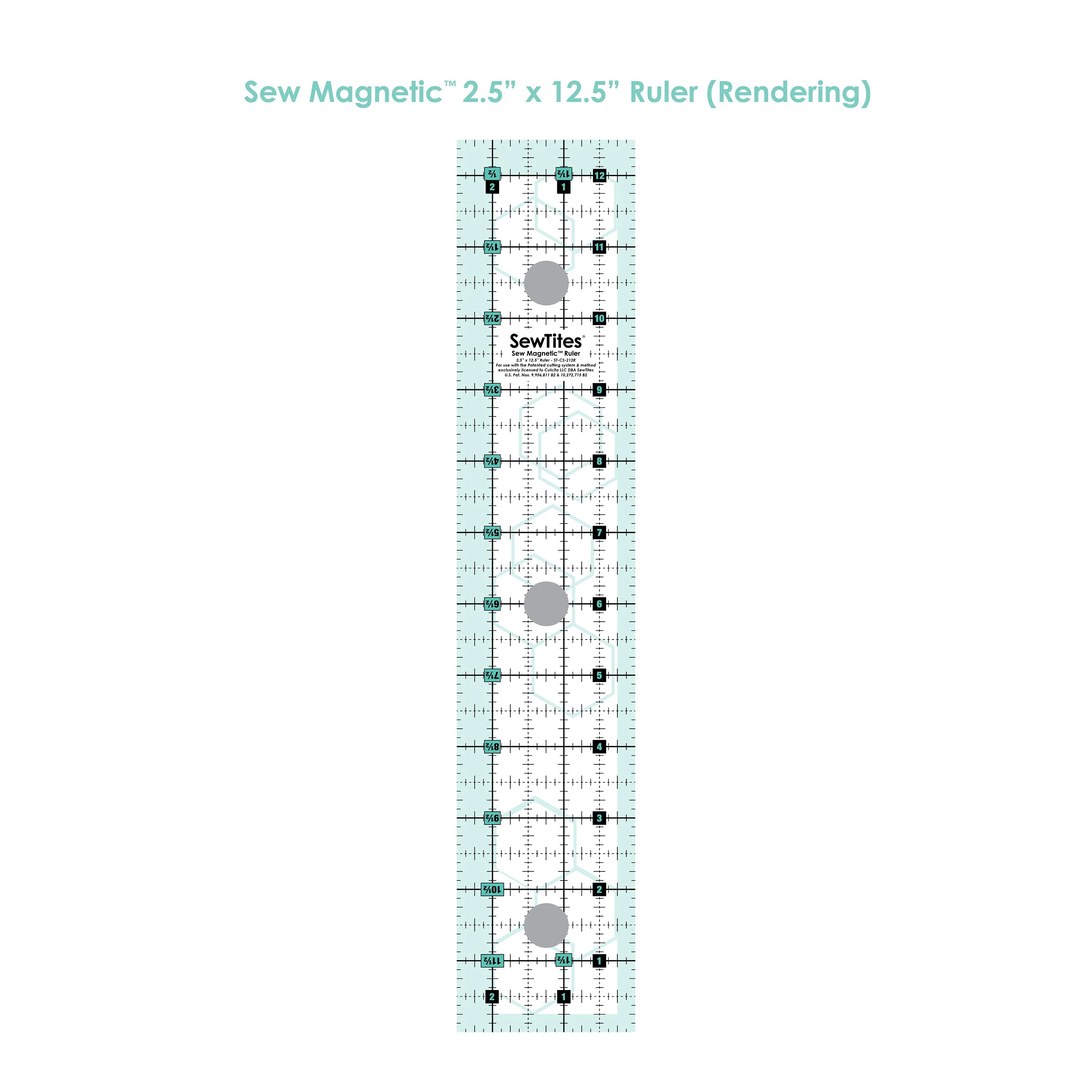 Sew Magnetic 2.5" x 12.5" Ruler