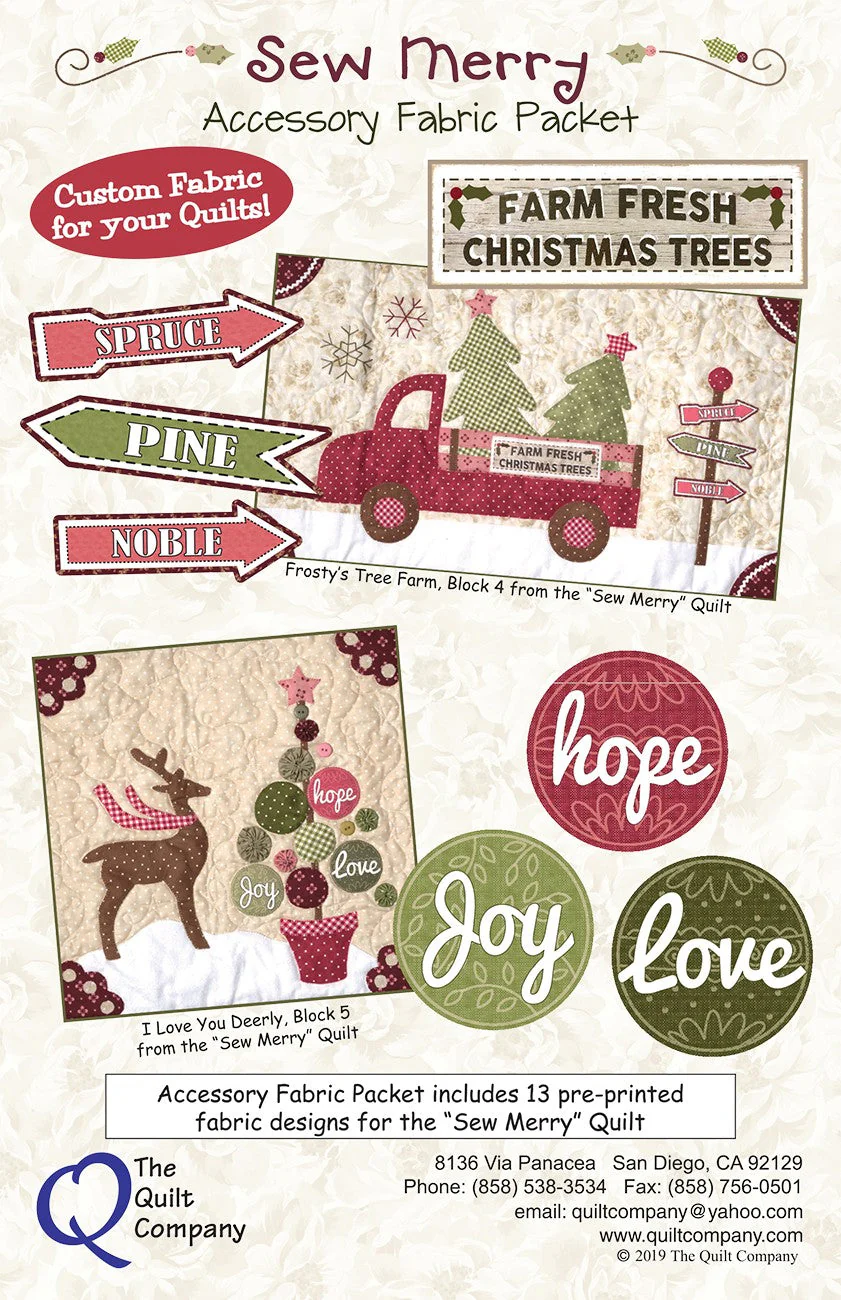 Sew Merry Accessory Fabric Packet