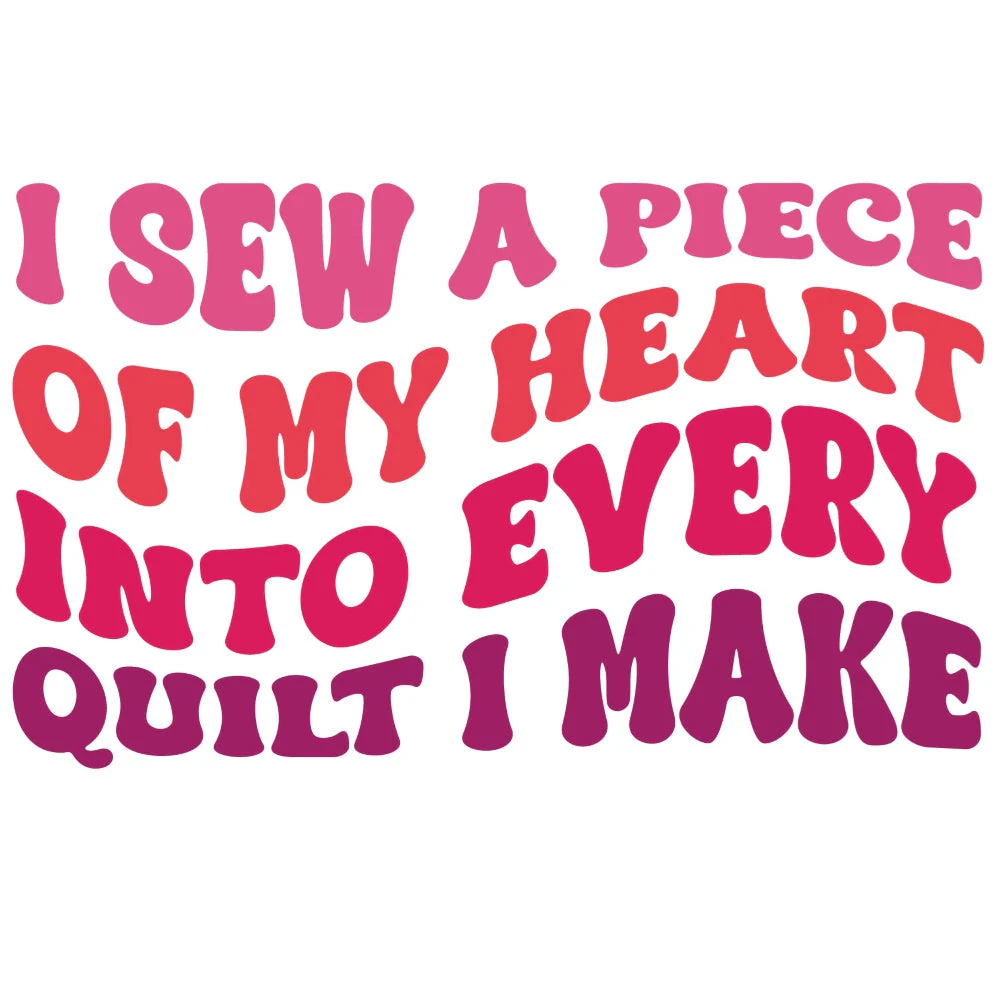 Sew My Heart Fabric Panel