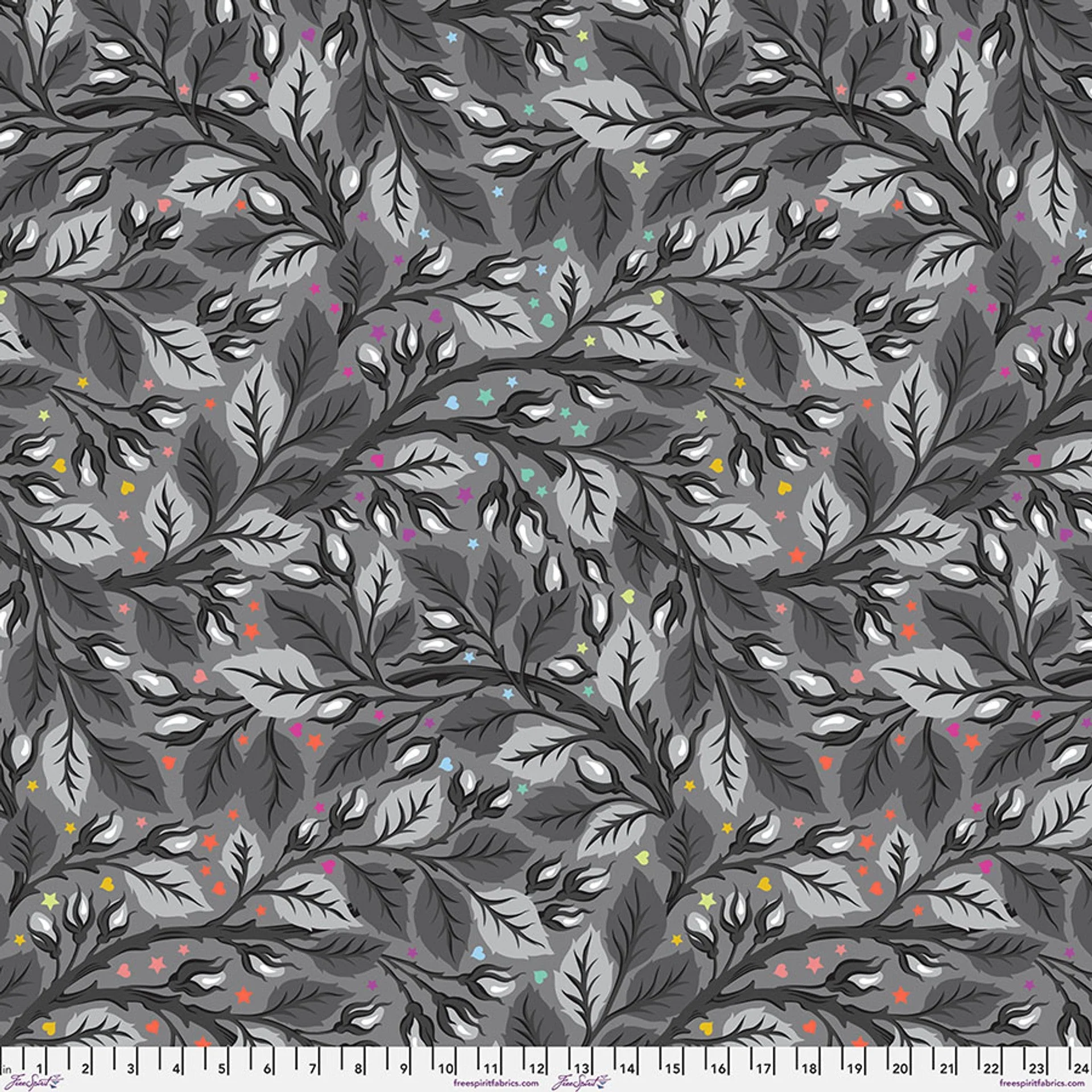 Shadow Nip in the Bud Graywork 108" Cotton Wideback Fabric Per Yard
