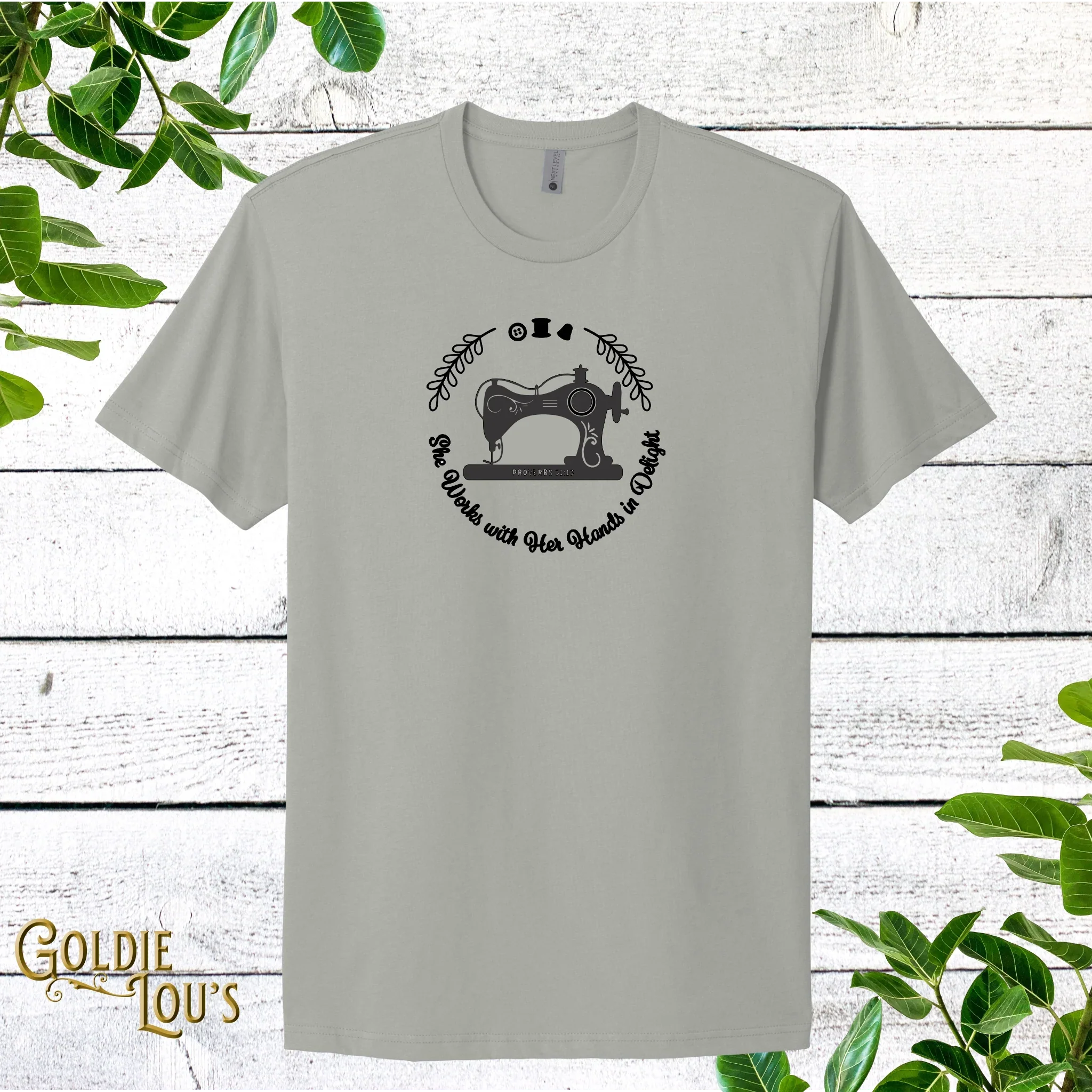 She Works with Her Hands Quilting T-shirt