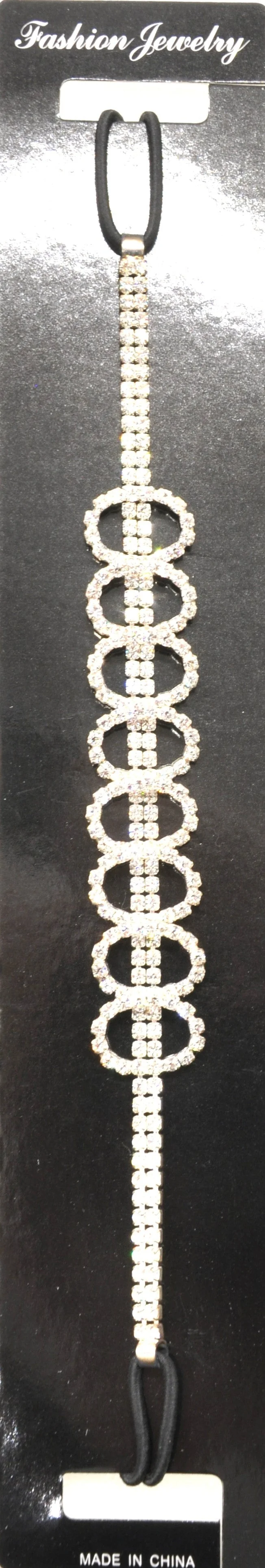 Silver Rhinestone Elastic Headband - Image 5