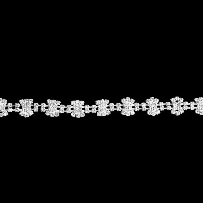 Silver Rhinestone Elastic Headband - Image 6