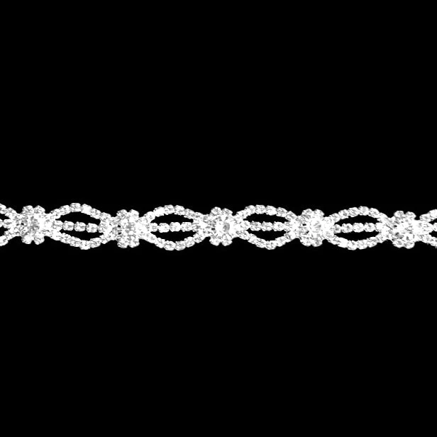 Silver Rhinestone Elastic Headband - Image 8
